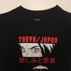 Brisko Tokyo Japan Anime Short Sleeve Pullover Graphic T-Shirt Mens Size S Black